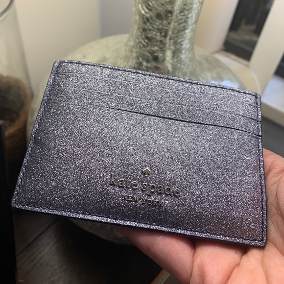 Authentic Kate Spade smooth glitter leather card - Picture 3 of 6